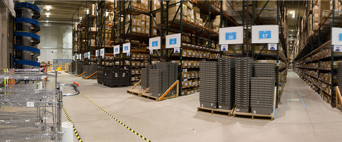 A photo of our warehouse